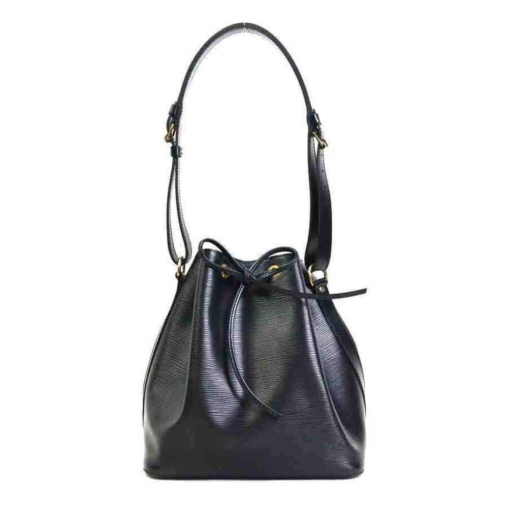 Louis Vuitton Noe Epi Leather Shoulder Bag Gold Black